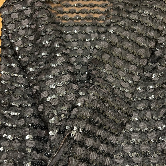 Joan Leslie by Kasper vintage sequined and feather dress - Picture 6 of 6